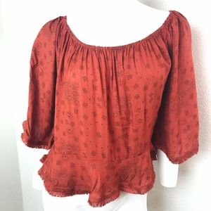 Buffalo David Bitton Mocho Combo Blouse Fringe